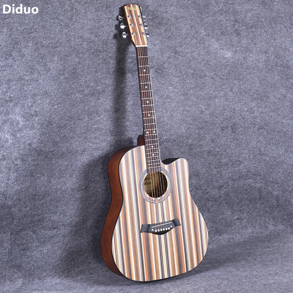 Diduo 41 Inch Acoustic Guitar Folk Basswood Six Strings Guitar Rosewood