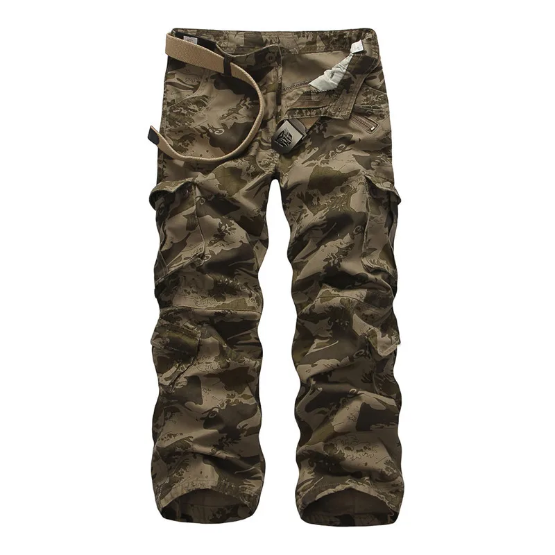 Горячая Распродажа Бесплатная доставка мужские брюки карго камуфляжные брюки военные брюки для мужчин 7 цветов