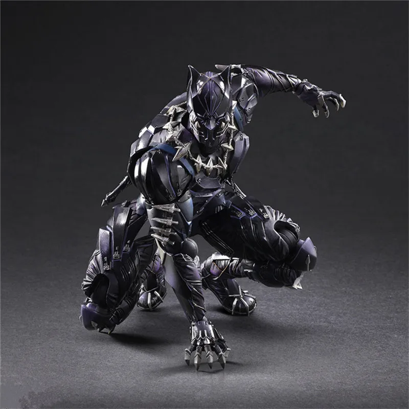 Play Arts Kai PA TChalla Черная пантера супер герой Железный человек PA 27 см ПВХ фигурка куклы игрушки Детский подарок Brinquedos 3 версии