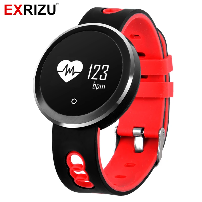 

EXRIZU Q7 IP68 Waterproof Smart Wristband Pedometer Smart Band Support Heart Rate Blood Pressure Fitnees Tracker Swimming Sports