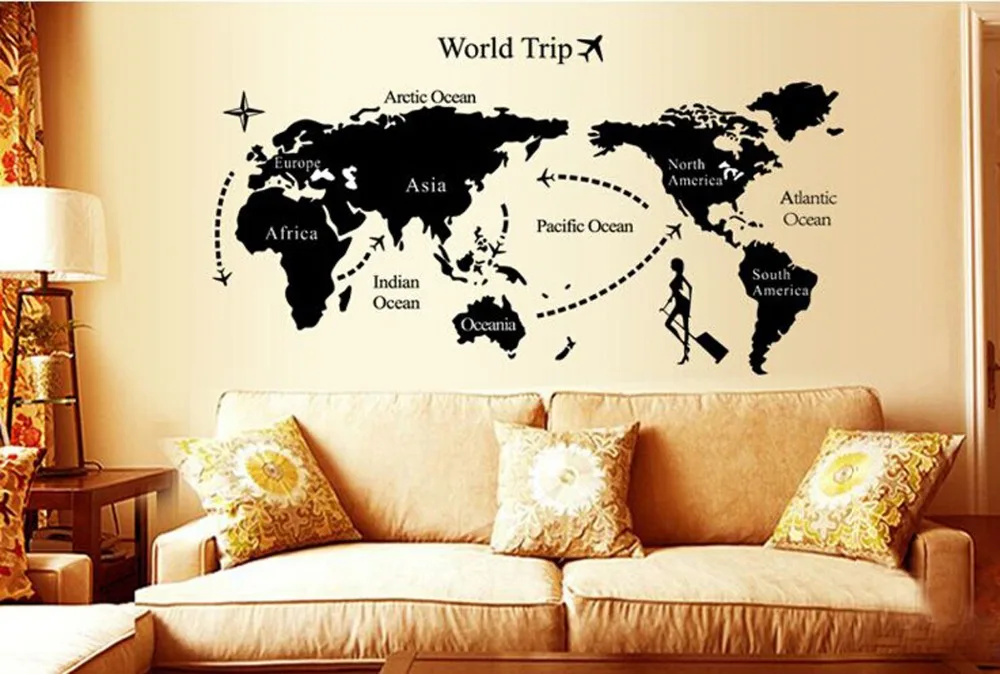 Карта постер на стену