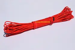 3 мм * 20 м красный двойной плетеный синтетический трос лебедки, СВМПЭ Кайтсерфинг линии, дельтаплан буксировочный трос лебедки