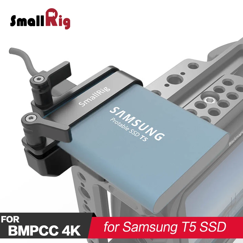 

SmallRig Mount for Samsung T5 SSD DSLR Camera Rig For BMPCC 4K 2245