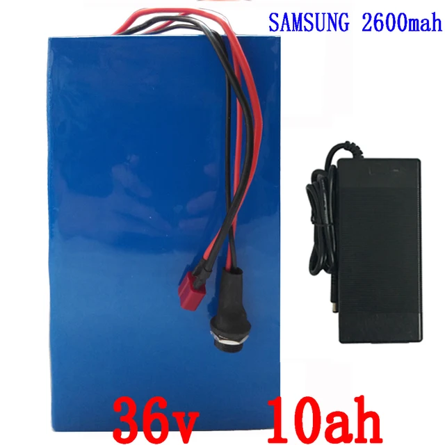Cheap 36V 10AH EBike Battery 500Watt (samsung 2600) Lithium Battery 36v with Charger,BMS Electric Bike Battery TNT Free Shipping