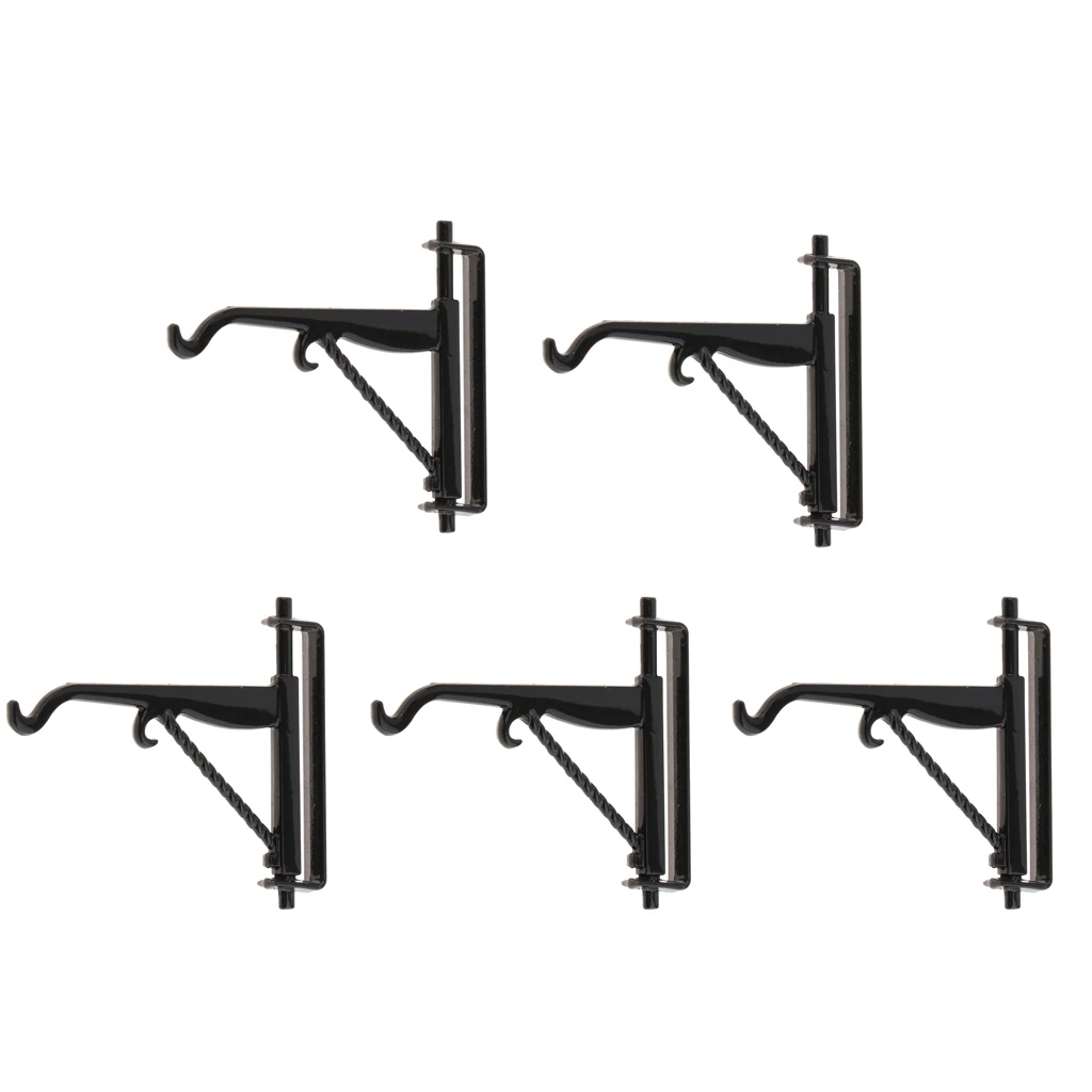 1/12 Dollhouse Miniature Wacky Accessories 5 Pieces Metal Rack Wall Display Shelf Room Garden Decoration