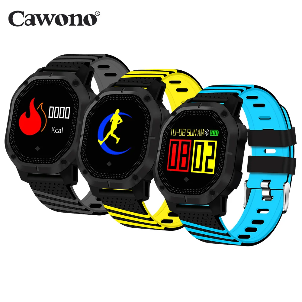 

Cawono K5 Smart Wristband Bracelet 1.0'' OLED Blood Heart Rate Monitor Push Message Waterproof IP68 Swimming Cycling Smartwatch