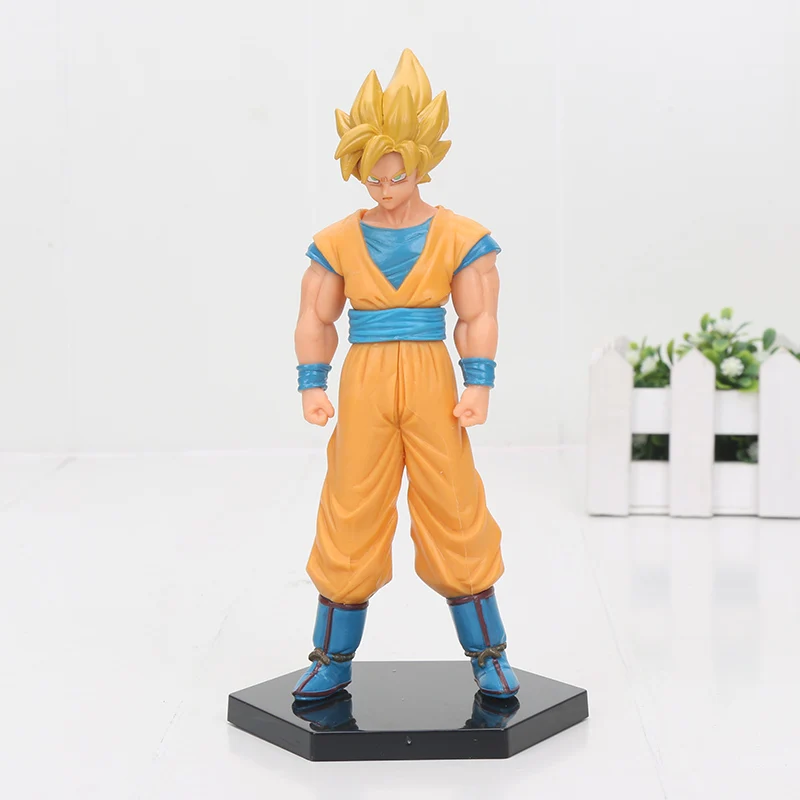 

Dragon ball Z Figure Tien shinhan Super Saiyan Yellow Black hair Son Goku Action Figure Dragonball Collection Model Doll Toys