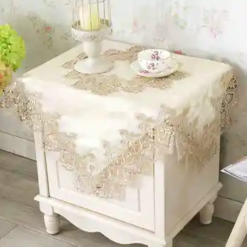 

Lace Pastoral tablecloth air conditioning cover square table cloth cover cloth home appliances bedside table