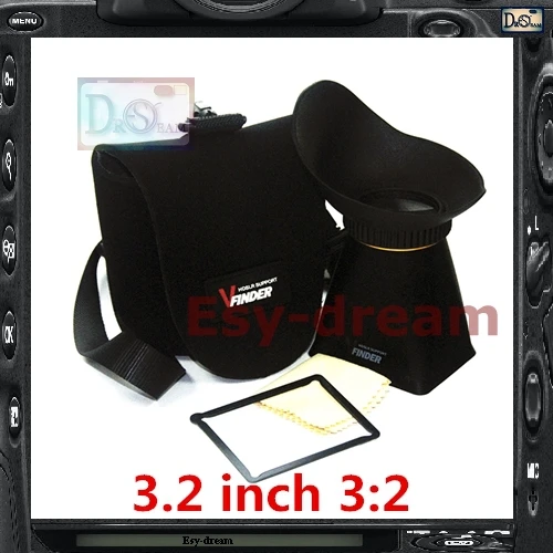 

3.2" 3.2 inch 2.5X 3:2 LCD ViewFinder Loupes Magnifier Viewer Extender Hood for Canon 5D3 5D Markiii 5D Mark III Pentax K3 PB408