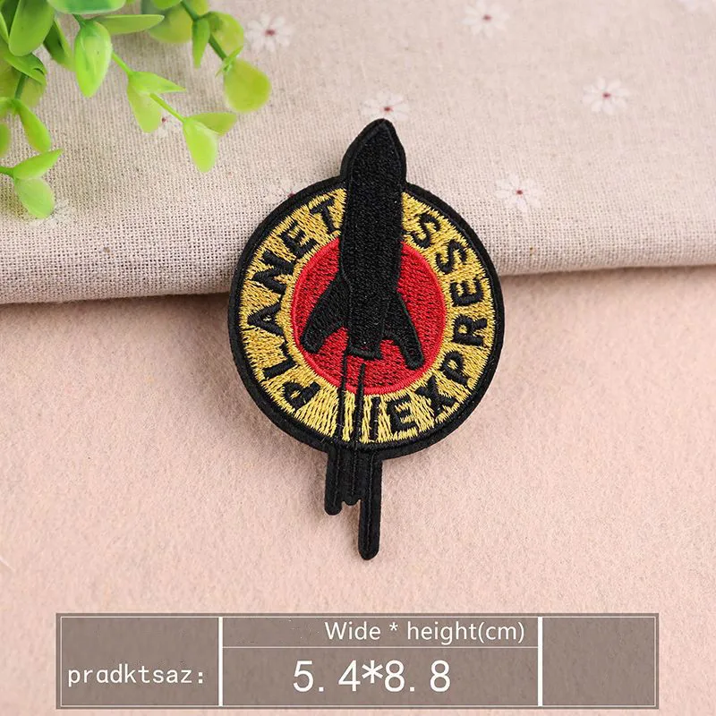 

Ironing on Futurama Patch for Clothing Cool Rocket Woman Man Clothes Stickers Embroidery DIY Appliques for Jackets Backpack