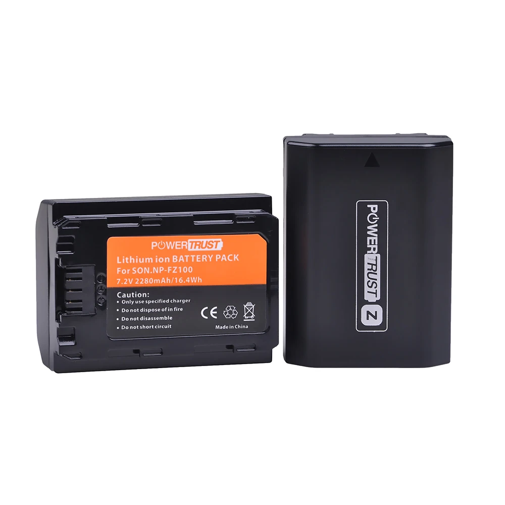 Аккумулятор PowerTrust 2280mAh battery NPFZ100 для sony BC-QZ1, sony a9, a7R III, a7 III, ilce-9