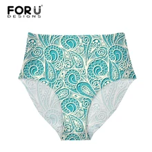 FORUDESIGNS, бикини Bottomos, бразильские трусики, 3D кружево, принт, танкини, купальник, женские плавки, сексуальный купальник, шорты для женщин