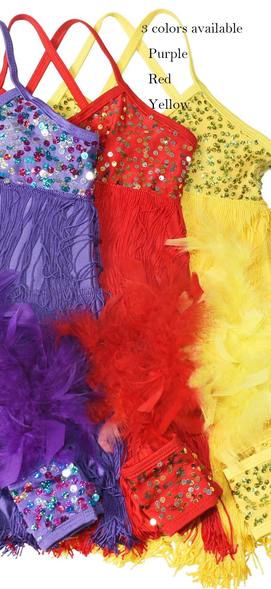 Латинские танцевальная сцена с блестками для девочек; костюмы для выступлений; платья с кисточками
