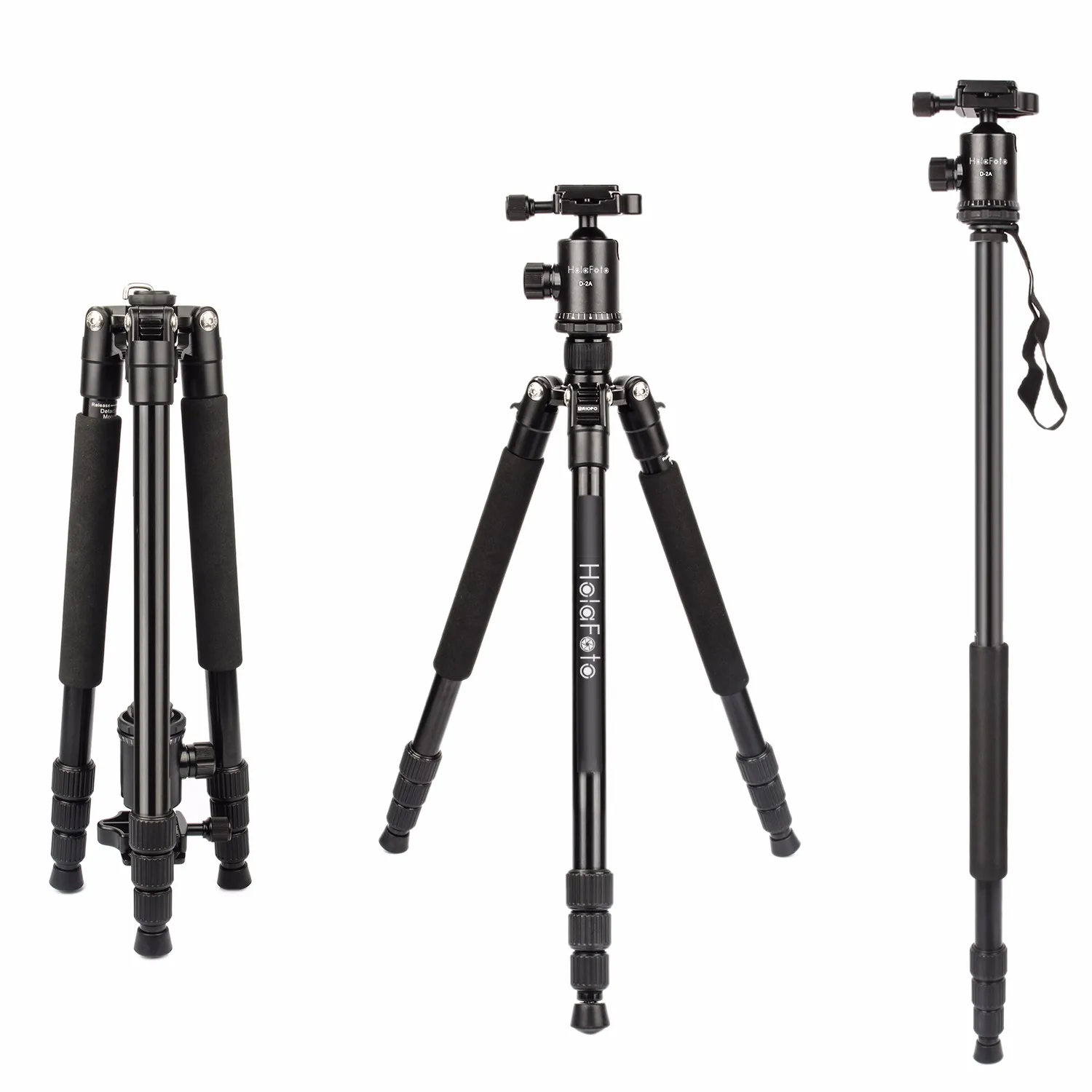 HolaFoto Camera Tripod 65'' Travel Monopod Light Weight Aluminum alloy