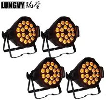 4 шт./партия 18x18 Вт RGBWA UV 6в1 сценический Par 64 свет Led Par свет для бара внутреннего использования Отличное использование d в дискотеки KTV