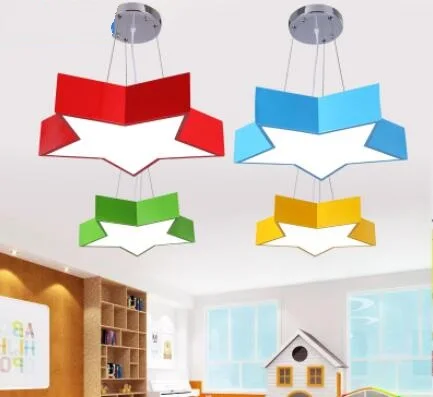 

Color five LED Pendant Lights boys girls bedroom lights personality kindergarten cartoon children's room lights LU809177