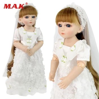 

48cm Reborn Dolls Full body Soft Silicone doll Baby reborn w long hair brown eyes Doll Boneca BeBe Reborn Dolls toys for girl