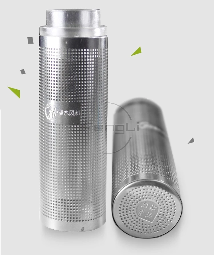 

JFENGLI 2pcs New Stainless Steel Inflow protecting jacket sleeve fish tank aquarium filter barrels mailed mesh collar