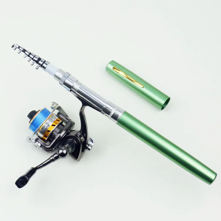 EMMROD Carbon Pen Rod Metal Spinning Wheel And Toss The Portable 1M Fishing Rod Cast Rod Sea H5