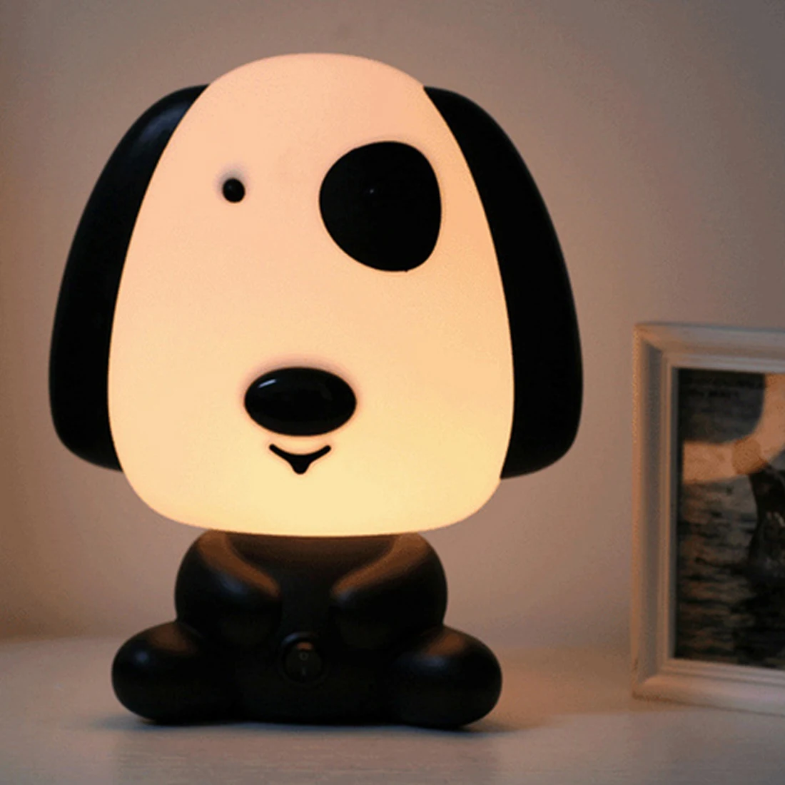 

Baby Bedroom Lamps Night Light Cartoon Pets Rabbit Panda PVC Plastic Sleep Led Kid Lamp Bulb Nightlight for Children EU Plug