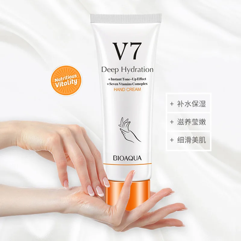 HOT BIOAQUA V7 refreshing moisturizing lazy hand cream nourishing hand anti-cracking winter hand care skin care