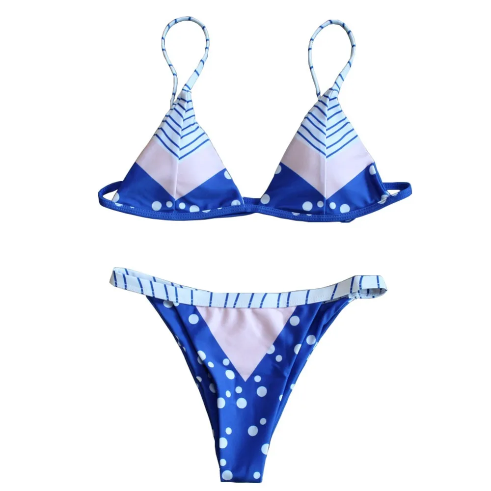 NIDALEE Bikinis Geometric Print Women Swimwear Push Up Swimsuit Bathing