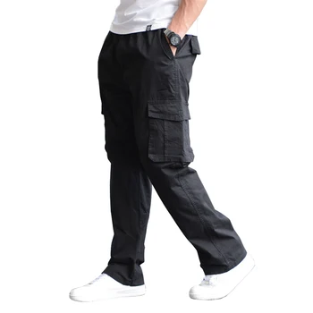 

High Quality Men Overalls Tooling Trousers Cargo pants Large Size New Summer Men Loose Sportswear Casual Pants Size 6XL