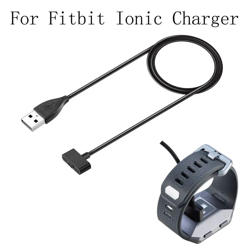 CARPRIE 100 CM Replacement Charger USB Charging Cable Charger Cable Cord For Fitbit Ionic 2019 Big