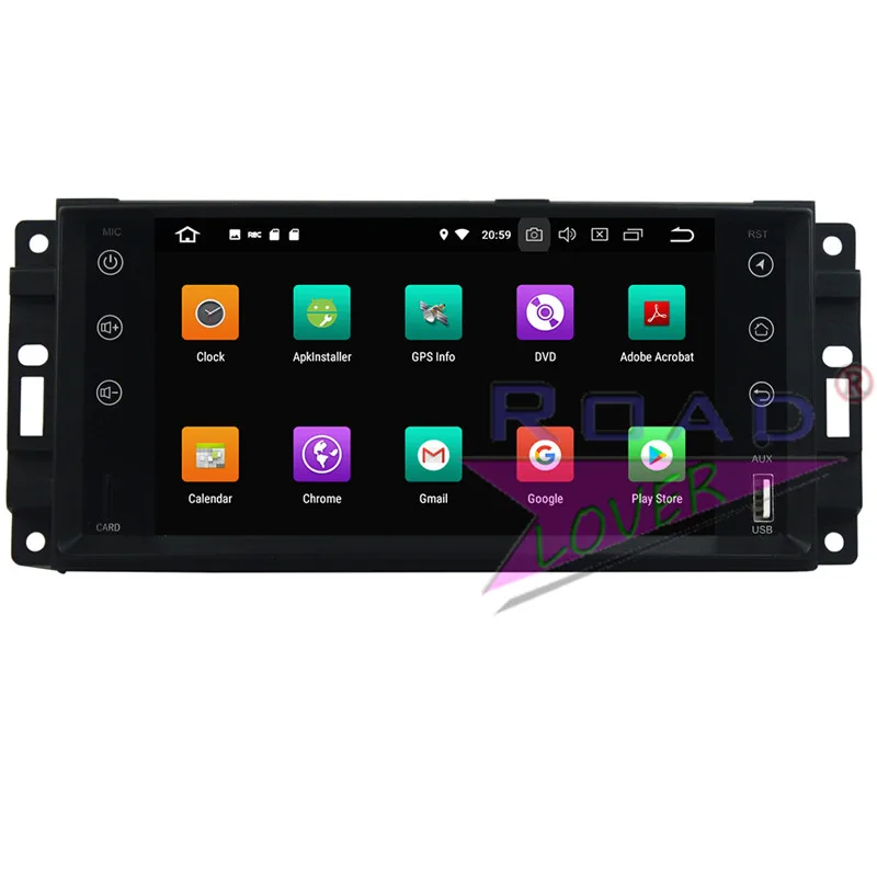 Excellent Roadlover Android 9.0 Car GPS Navi Player For Jeep Compass Wrangler Journey Grand Cherokee 2010 Sebring 2006 300C Stereo NO DVD 1