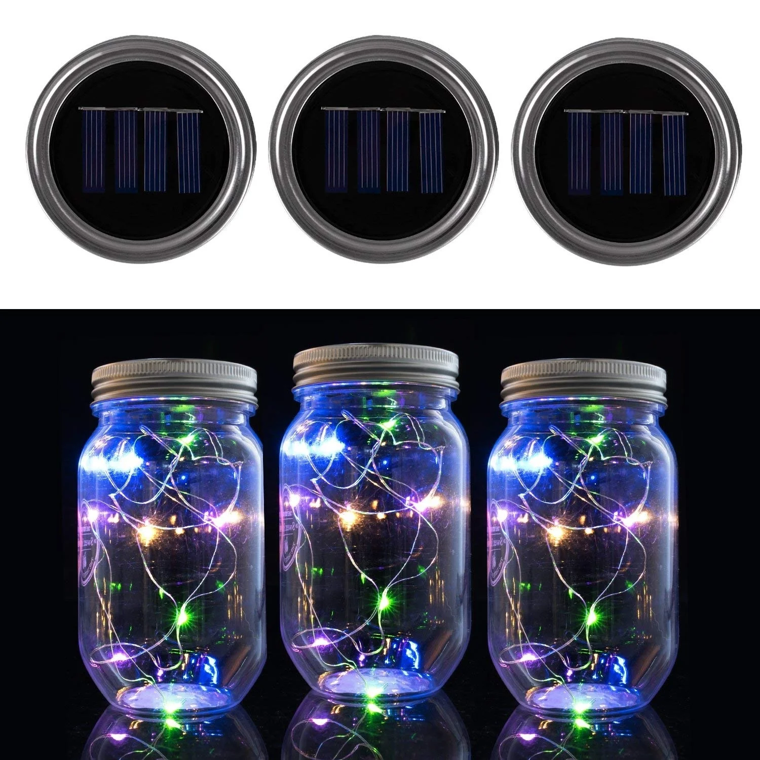 Mason Jar огни наивысшего качества светодио дный 10 светодиодные вставки для