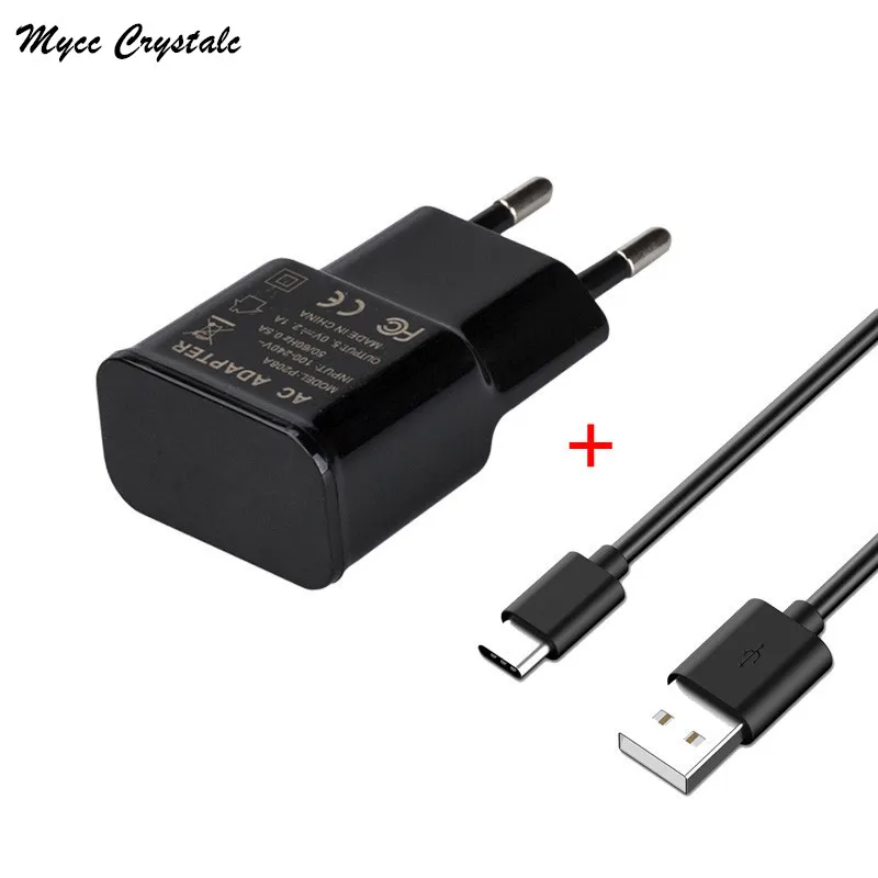 

USB Type-C Travel Wall Charger Adapter For Vernee V2 Mars Pro X1 Apollo 2 X Lite Active 1M USB Type C Cable