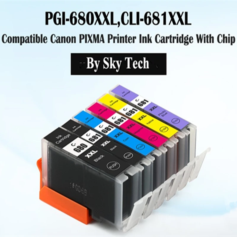 

NEW Compatible Ink Cartridges For PGI680XXL CLI681XXL , For Canon Pixma TR7560 TR8560 TS6160 TS8160 TS9160 [Oceania]