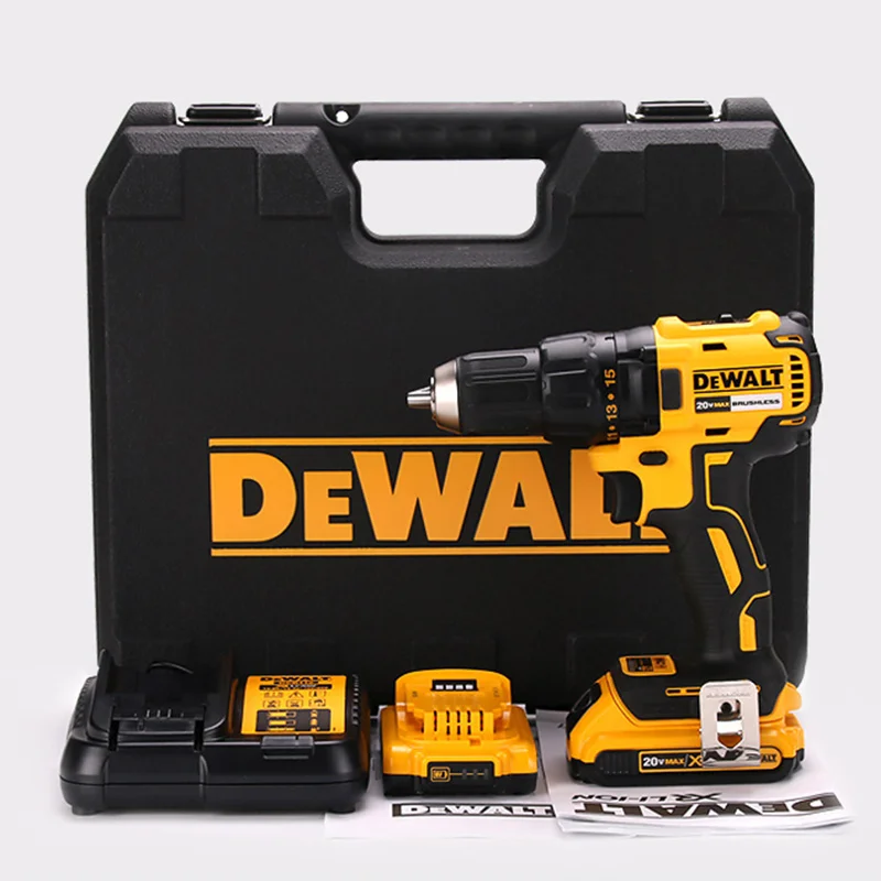 Dewalt DCD791/777 бесщеточный литиевая электродрель 18V электрическая отвертка Перезаряжаемые