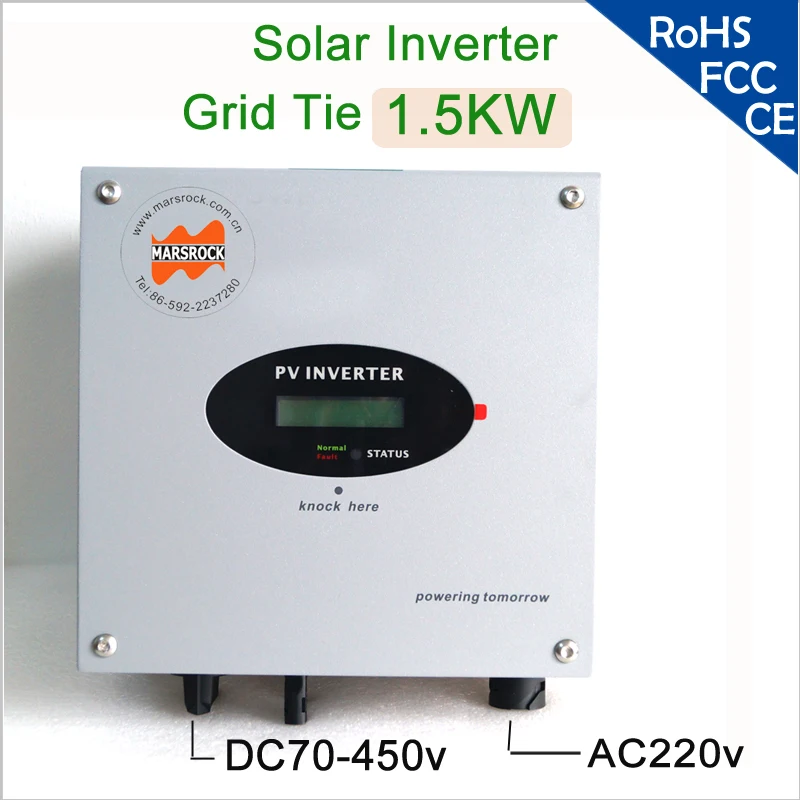 1500 Вт 220/230/240 V 50/60 Гц постоянного тока в переменный Однофазное реле Солнечный сетевой Инвертер 1 со слежением за максимальной точкой мощности, без трансформатора с ЖК-дисплей дисплей для Европы, Азии