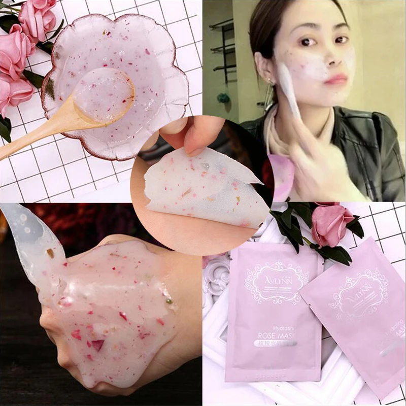 20g SPA Collagen Rose Soft Powder Facial Peel Off Mask Powder Face Mask Powder Scars Acne Control Peel Off Facial Treatment