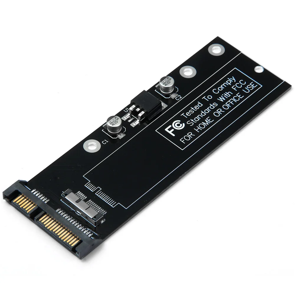 

12+6pin SSD HDD to SATA 22Pin Hard Disk Cartridge Drive PCBA for 2010 2011 Mac book Air A1369 A1370 SSD