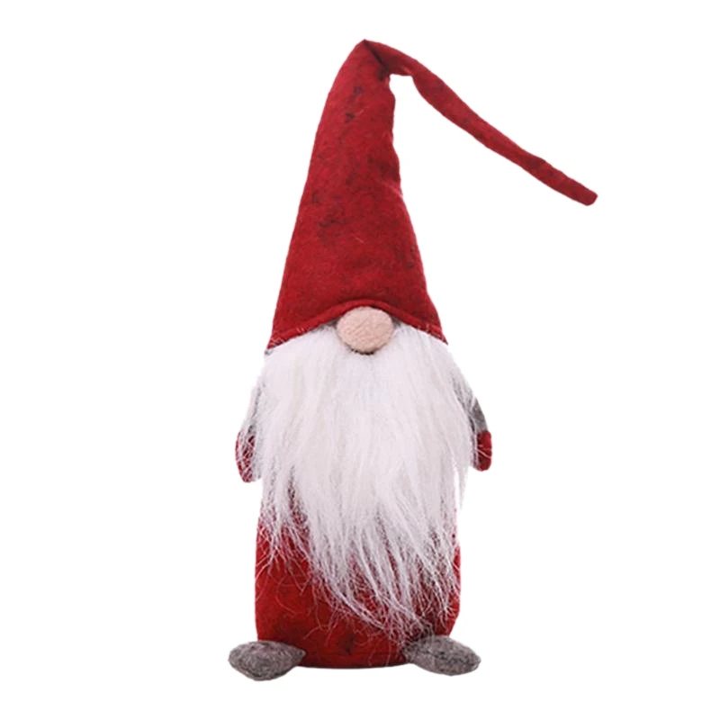

44CM Christmas Old Man Faceless Stand Doll Toy Festival New Year Dinner Party Christmas Decorations for home kids Xmas Gifts T