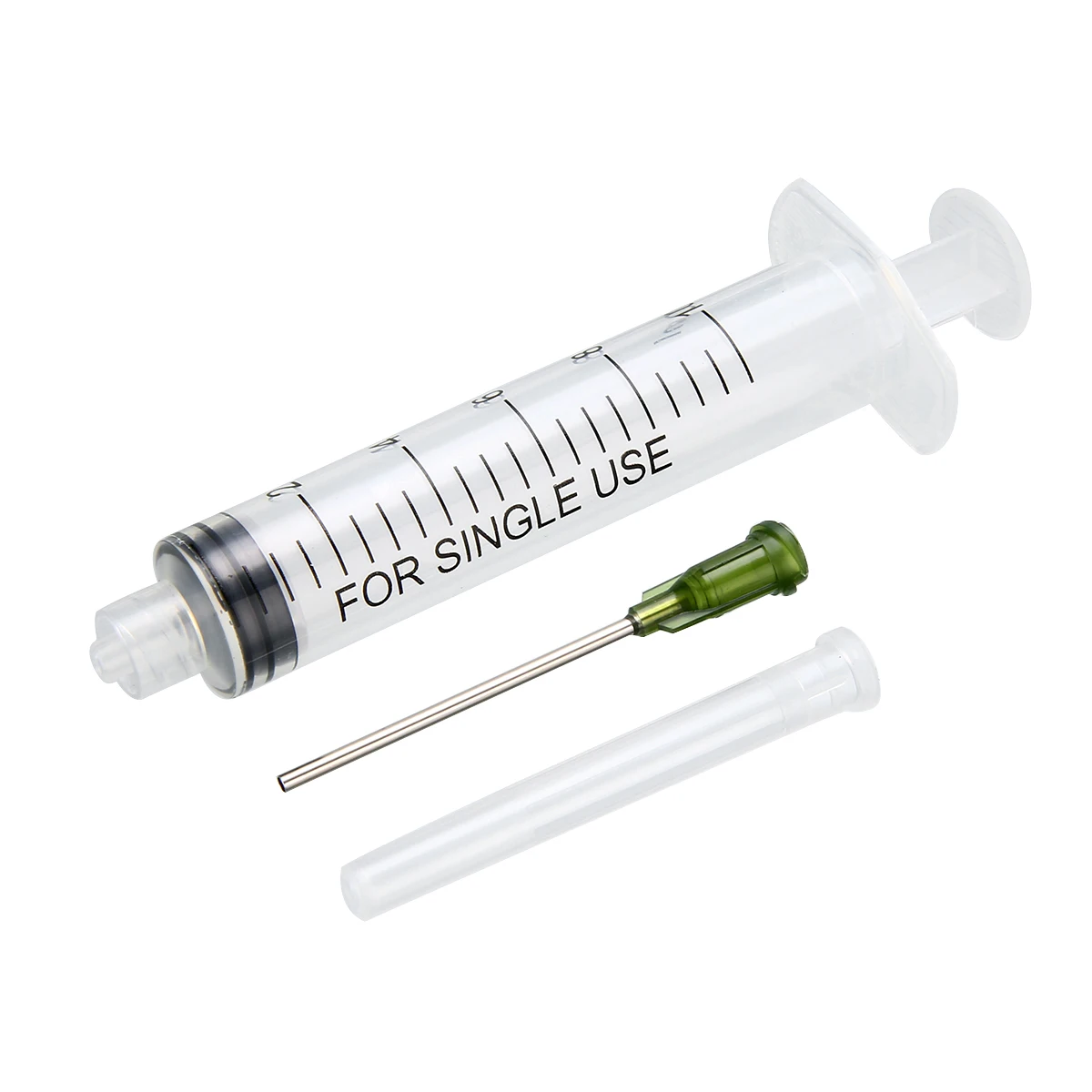 Transparent Syringes Set 5 Pack 10ml Plastic Syringe With 14 ga 1.5