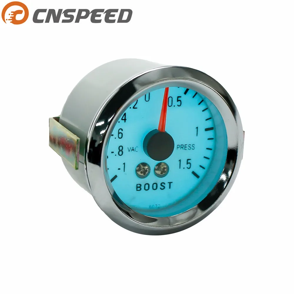 Free shipping CNSPEED 52mm Electrical Luminescent Boost Gauge Bar with