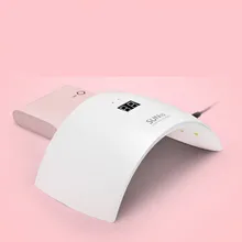 Профессиональная УФ лампа светодиодный Сушилка для ногтей 24 Вт форма радуги розовый лак для ногтей сушильная машина маникюр педикюр ЖК-дисплей гель-дизайн для ногтей Инструменты