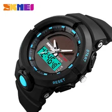 SKMEI мужские мощные спортивные часы с обратным отсчетом часы с двойным циферблатом будильник Chrono цифровые наручные часы 50 м водонепроницаемые Relogio Masculino