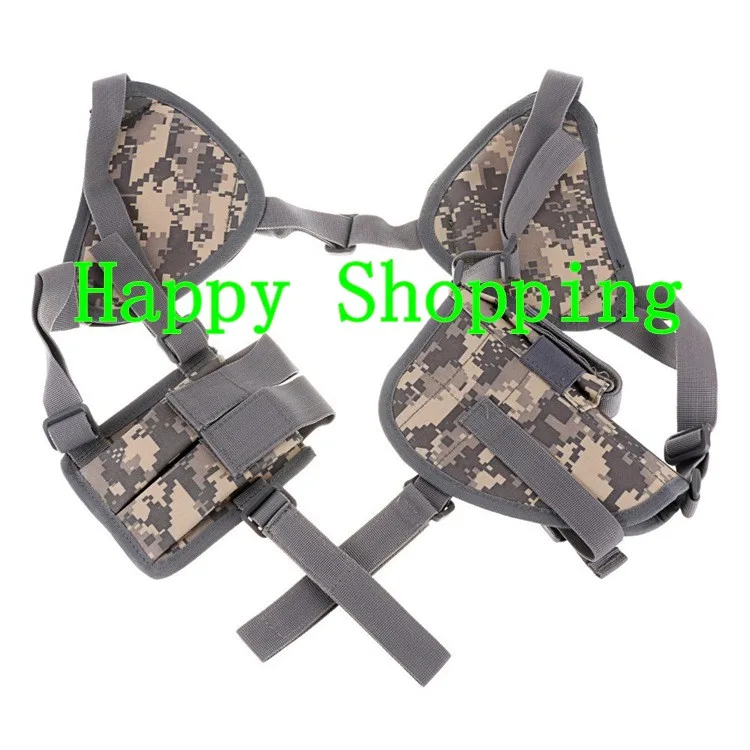 

Tactical Adjustable Military Shoulder Pistol Gun Holster Molle Magazine Pouch Bag ACU color