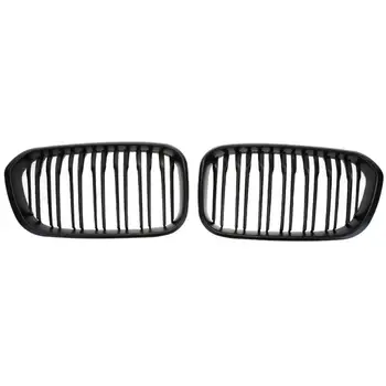 

1 Pair Car Black Front Kidney Grille Racing Grills for BMW 1 Series F20 F21 LCI 118 120 125 135i 2015 Auto Exterior Parts