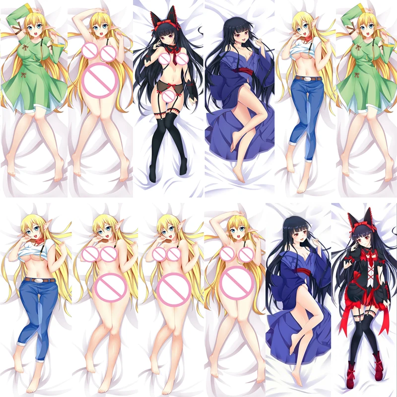 

2018-December Japanese Anime Gate Jieitai Kanochi Rory Mercury Decorative Pillowcase Hugging Dakimakura Body Pillow Cover Case
