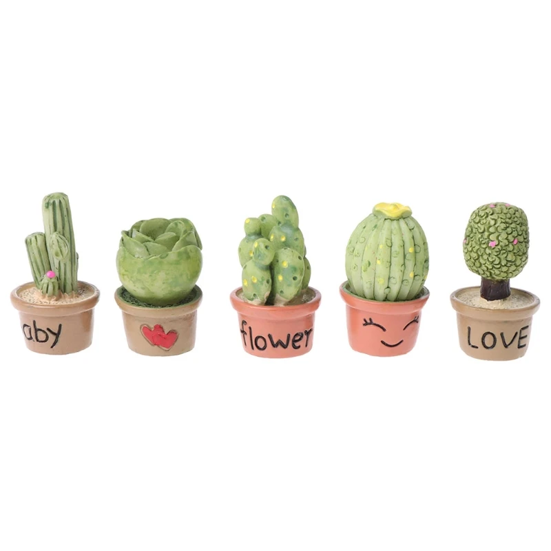 

1:12 Miniature Green Plant Succulent Plants For Dollhouse Furniture Decoration