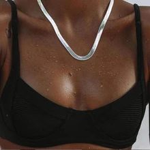 Vercret, 925 пробы, серебряная цепочка в виде змеи, ожерелье для женщин, ювелирные изделия, чокеры, модные аксессуары, вечерние, подарок