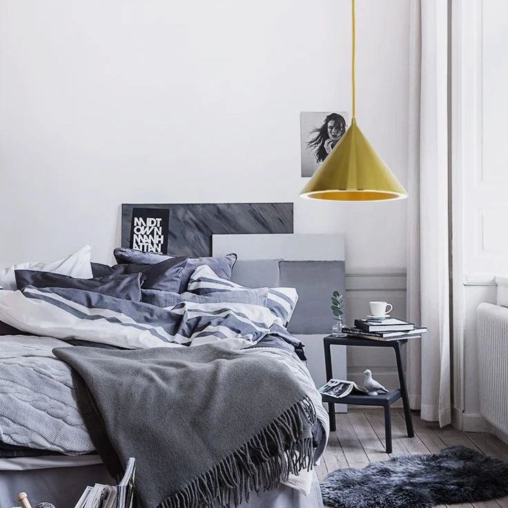 Современный скандинавский ресторан Pendant Lights латунный золотой алюминий Подвесной