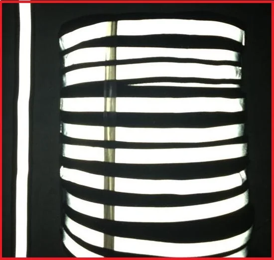 

5cm black reflective ribbon high visibility reflective warning tape reflective safety strip warning ribbon