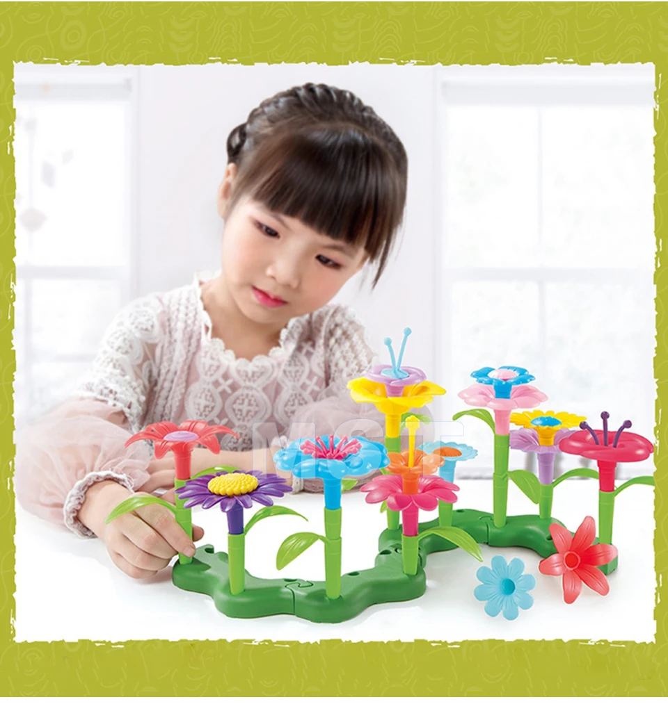 Пазл разнообразие лоскутный сад набор развития интеллекта DIY сборка подарок искусство и ремесла для детей девочек детские игрушки
