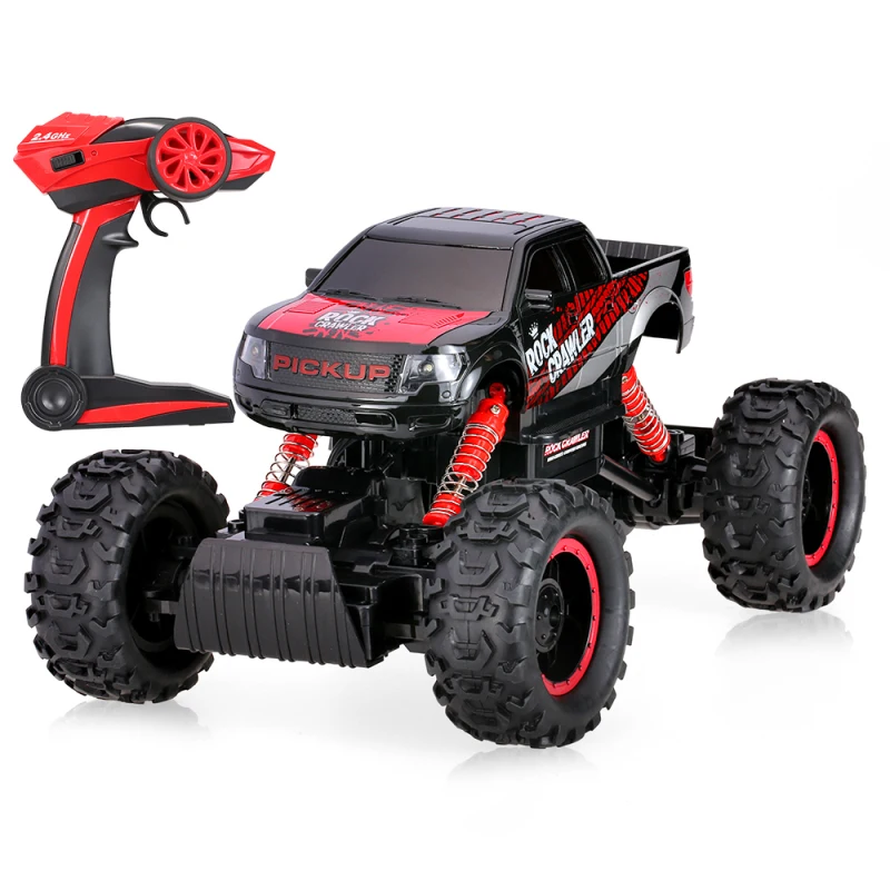 

New remote control Rock Crawler car 1:14 scale 2.4G 2CH rc electric toy climbing truck Off-road RC Car with LED Light